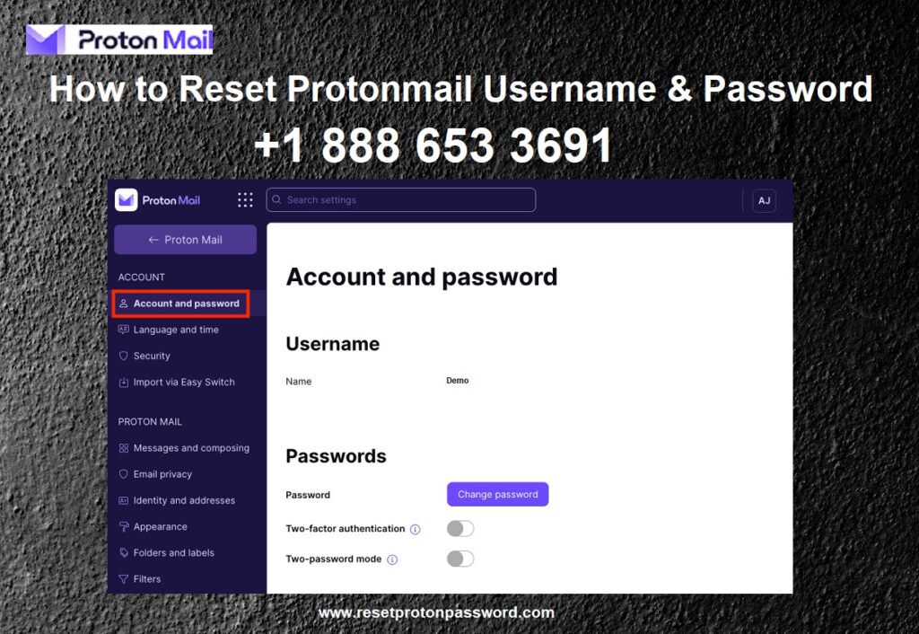 How to Reset Your Proton Mail Username and Password